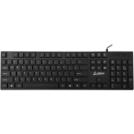 Sbox Klaviatuur K-123US, 104/105 nuppu, membraanl&uuml;liti, USB 2.0, 1,5m, must, USA paigutus