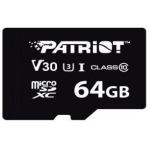 Patriot m&auml;lukaart MicroSDHC PSF64GVX31MCX, 64GB, 90MB/s, U1, C10, U3, V30