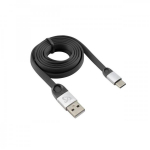 Sbox USB kaabel USB-C-2.4A, 1,5m, 480 Mbit/s, USB A M, TYPE C M, must/h&otilde;be, punutud kaabel: Ei