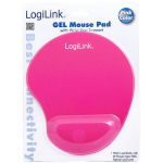 Logilink geel hiirepad ID0027P, 220 x 220 x 30 mm, roosa, libisemisvastane alus, ergonoomiline randme tugi