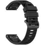 Fixed Silikoonist rihm Garmin QuickFit 26mm, FIXSST-QF26MM-BK, 26mm, must, higi&eacute;niakindel, veekindel