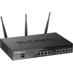 D-Link DSR-1000AC ruuter, 1300 Mbit/s, 2.4/5 GHz, 4x Gigabit Ethernet, 2x USB 2.0, 3 antenni, VPN, must