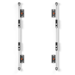 EDBAK ULS3337 universaalne LED kinnituskomplekt 3 kapi jaoks 600x337,5 mm, must