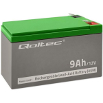 Qoltec 53031 AGM aku, 12V, 9Ah, 2.4A, 135A, Fast-on 250, 10a, GHS05, GHS06, GHS09