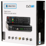 Cabletech URZ0336C DVB-T2 H.265 HEVC digiboks, 1x HDMI, 1x SCART, 2x USB, 470-862 MHz, 220-240V, 50Hz, salvestus, timeshift