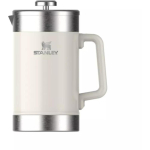 Stanley The Stay-Hot French Press 2802888087, 1,4L, roostevaba teras, vaakumisolatsioon, 4h soojapidavus, valge