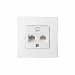 Interneti-pistikupesa MASTER z / a, 2v., Valge BYLECTRICA