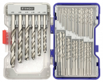 Metallipuuride komplekt E HSS 100tk, &Oslash;1-13 mm, t&auml;islihvitud