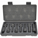 L&ouml;&ouml;kpadrunite komplekt, SPLINE, 8 tk., BLACK LINE, AW38782BL AWTOOLS