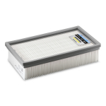 Lame volditud filter KARCHER 6.907-649.0, 215x115x60mm, valge