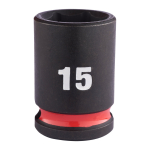 SHOCKWAVE&trade; IMPACT DUTY TRIECIENIZTURĪGAS UZGRIEŽŅU MUCIŅAS, 15 MM 3/8" IMPACT SOCKET STD - 1 PC, 4932480272 MILWAUKEE