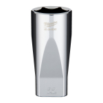 ⅜&Prime;HROMĒTI UZGRIEŽŅU SKRŪVĒ&Scaron;ANAS UZGAĻI AR ČETRIEM PLAKANIEM&trade; SĀNIEM, 3/8 DRIVE SOCKET METRIC DEEP - 22 MM, 4932480003 MILWAUKEE