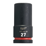 SHOCKWAVE&trade; IMPACT DUTY TRIECIENIZTURĪGAS UZGRIEŽŅU MUCIŅAS, 27 MM 3/4" IMPACT SOCKET DEEP - 1PC, 4932480386 MILWAUKEE