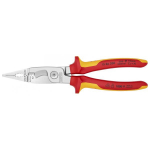 Elektrisko Instalāciju Kniedē&scaron;anas Pliers, Knipex, 13 86 200, 200 mm, VDE Sertificētas, 6 Funkcijas Vienā Rīcībā