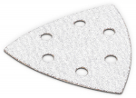 Kolmnurkne liivapaber 3x90mm, KREATOR, KRT210053, Abrasiivsus: 40, Augud: 6, 5 tk.