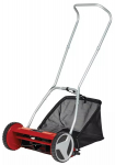 Zāles pļāvējs ar rokturi, EINHELL, 3414129, 40 cm grie&scaron;anas platums, 4 augstuma regulē&scaron;anas līmeņi (13-37 mm), 27 l zāles grozs