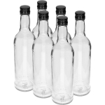 500 mL &lsquo;Slim&rsquo; pudel musta keeratava korgiga BROWIN 631545, 500 mL, viina jaoks, 6 tk