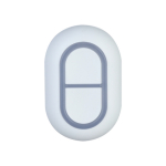 Dahua ARD822-W2-868 juhtmevaba paanikanupp kahe nupuga 868 MHz kahepoolne raadio&uuml;hendus IP54 LED olekuindikaatorid juhusliku vajutuse v&auml;ltimine aku taseme n&auml;itamine valge