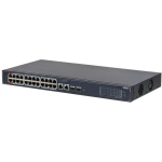 Dahua SG4028LP lauakommutator 28 porti, 24 PoE porti, 240 W PoE eelarve, 56 Gbit/s v&otilde;imekus, -10 &deg;C kuni +55 &deg;C