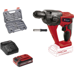 Einhell TE-HD 18 Li 4326648 Aku-Power X-Change l&ouml;&ouml;gipuur 18 V Li-Ion Plus 4.0 Ah Koos puuride ja t&otilde;mbri komplektiga Kuiv ja l&ouml;&ouml;gipuurimine Punane-Must