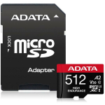 Adata m&auml;lukaart micro SDXC AUSDX512GUI3V30SHA2-RA1 512 GB, lugemise kiirus 100 MB/s, kirjutamise kiirus 85 MB/s, UHS-I, V30, A2