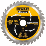 Dewalt Ringsaagiteras DT99569-QZ 216mm 30mm 36T, 2.16mm, 7000rpm, ATB+R, Nail Tough, Karbiid