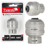 Tvardy 1/2" M13-M19 l&otilde;ppadapter CrV, M13-M19, 1/2", metallist, sooneline, k&auml;sitsi ja elektriline l&otilde;ppimine