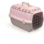 Stefanplast Transportkott Horizon 2193101 48x32x30cm, v&auml;rv roosa/hall, kandev&otilde;ime kuni 6kg