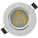 Besk Sissehitatud LED lamp 9052075, 3W, 240lm, 2700k, IP20, integreeritud LED, &uuml;mmargune kuju
