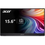 Acer PM161Q B1bmiuux kaasaskantav monitor, 15.6", FHD, 1920 x 1080, 250 cd/m&sup2;, 60 Hz, 4 ms, HDMI 1, must