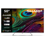 Sharp 4K QLED MiniLED teler 50JP7265E, 50", UHD, 3840 x 2160, Wi-Fi, Google TV, H&otilde;be