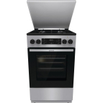 Gorenje Gaasi pliit GK5C42SJ, 50cm, 4 tsooni, 62l, elektriline ahi, Inox, 9 režiimi, Aqua Clean