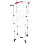 Vileda riidekuivati Mixer 4 157237, 40m, 169cm, teras, vertikaalne, kokkupandav, rattad