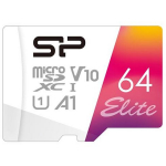 Silicon Power Elite Colorful 64 GB MicroSDHC UHS-I Class 10 SP064GBSTXBV1V20SP, 64 GB, 100 MB/s, A1, UHS-I, Class 10, V10
