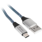 Tracer Kaabel TRAKBK46266, 1m, USB 2.0, USB Type A m, USB Type C m, must-sinine