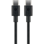 Goobay USB-C laadimis- ja s&uuml;nkroonimiskaabel, 2 m, 51243, 60W, 3 A, kuni 480 Mbps, must