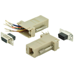 Digitus RS 232 adapter AK-610516-000-I, DB-9 emane, RJ-45 emane, beež