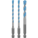 Bosch EXPERT HEX-9 2608902288, 3 tk universaalne puurikomplekt, 5/6/8mm, 100mm, 50/60/50mm, kuuskantvars