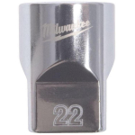 Milwaukee 4932498832, 1/2" 12-tahuline pesa, 22 mm, sisemine ruut, kroomitud
