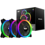 Darkflash DR12 PRO 3in1 arvuti ventilaatorite komplekt, 120x120mm, 1300 RPM, 38 CFM, 16 dBA, ARGB, h&uuml;drauliline laager, 3 tk