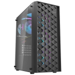 Darkflash DK351 Black arvuti korpus, Mid Tower, 4x CL6 ARGB ventilaatorid, USB 3.0 x2, HD Audio, ATX/M-ATX/E-ATX, 7 pesa