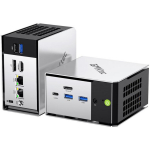 GMKtec M8 Mini arvuti, AMD Ryzen 5 PRO 6650H, 16GB LPDDR5, 512GB SSD, Win 11 Pro, Wi-Fi 6E, BT 5.2, 2x2.5G LAN, 3xUSB 3.2, USB4