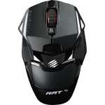 Mad Catz R.A.T. 1+ optiline hiir, MR01MCINBL000-0, 2000 DPI, 4 nuppu, USB Type-A, 60g, 125/1000 Hz, paremale k&auml;ele