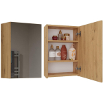 Topeshop POLA 1DL ARTISAN vannitoa hoiukapp tamm, M-MP-SL-POL-1DL-ART, 220mm, 400mm, 600mm, 1 uks, 3 riiulit, seinale kinnitatav