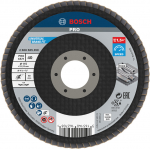 Slīppap.slīp&scaron;ķ.metal top D 115 mm, K 40, 1 gab., Mazām leņķa slīpma&scaron;īnām PRO X571 VĒDEKĻVEIDA DISKS, 2608605450, BOSCH