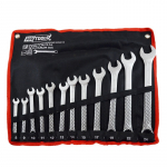 Kombinēto atslēgu komplekts 8-24mm, 12 gab., CrV tērauds, 15&deg; gredzena leņķis, AW40115, AWTOOLS