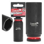 Deep impact socket Tvardy T00211-23 1/2" 6PT 23mm CR-MO