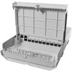 Mikrotik CRS310-1G-5S-4S+OUT marsruuter/kommutator 18-57 V, 256 MB m&auml;lu, 5 SFP, 4 SFP+ pesa, IP54, PoE, 16.3 W
