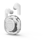 Gembird k&otilde;rvaklapid TWST-01-W Bluetooth 5.4, 20-20000 Hz, 300 mAh, 6 h kuulamisaeg, USB Type-C, puutetundlik juhtimine