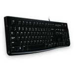 Logitech Klaviatuur K120 920-002522 USB, 1.5 m, QWERTY, must, t&auml;issuuruses, madala profiiliga, pritsmest kaitstud